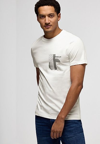 STREET ONE MEN T-Shirt mit Rundhalsausschnitt günstig online kaufen