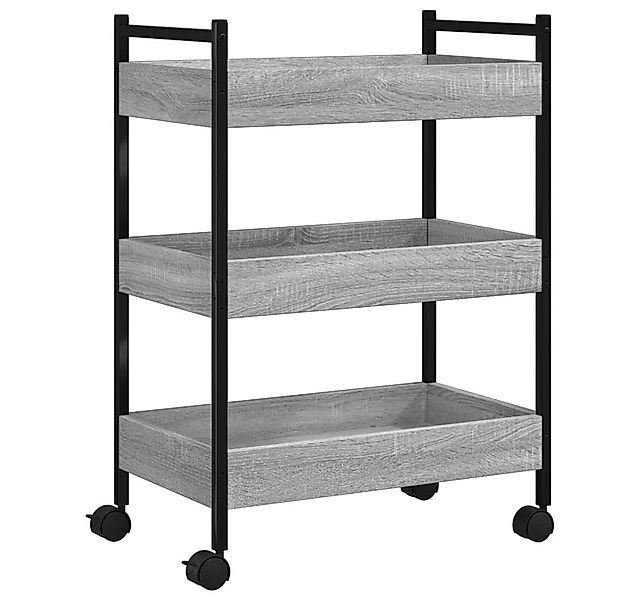 vidaXL Küchenwagen Küchenwagen Grau Sonoma 50x30x70 cm Holzwerkstoff günstig online kaufen