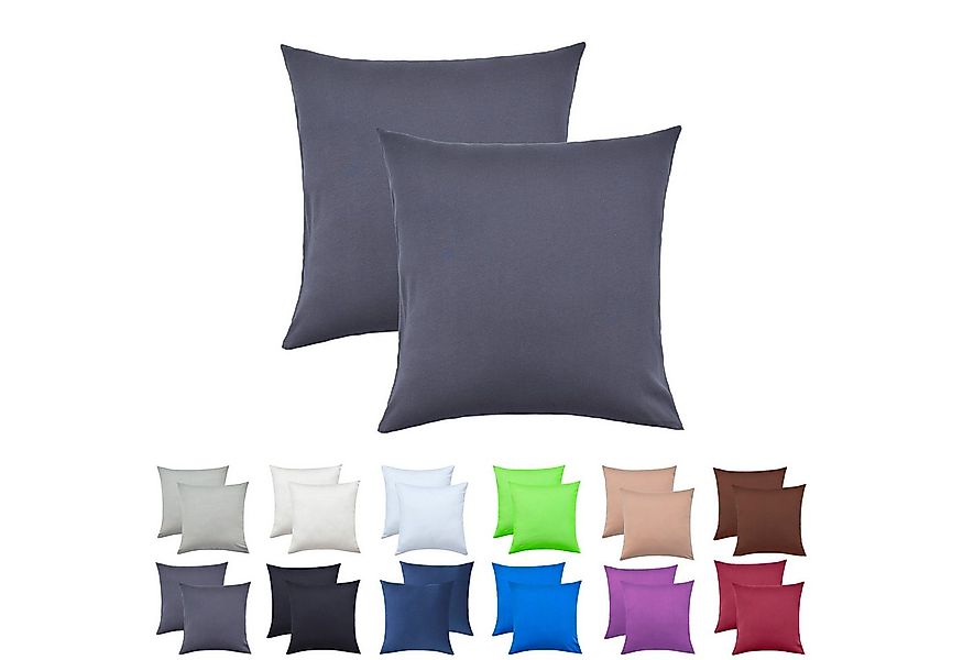 NatureMark Kissenbezüge 2er Pack Jersey Kissenbezug Kissenhülle, (2 Stück), günstig online kaufen