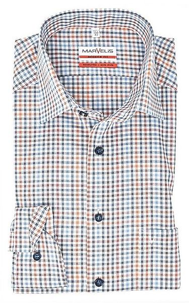 MARVELIS Businesshemd MODERN FIT - Businesshemd normale, leicht taillierte günstig online kaufen