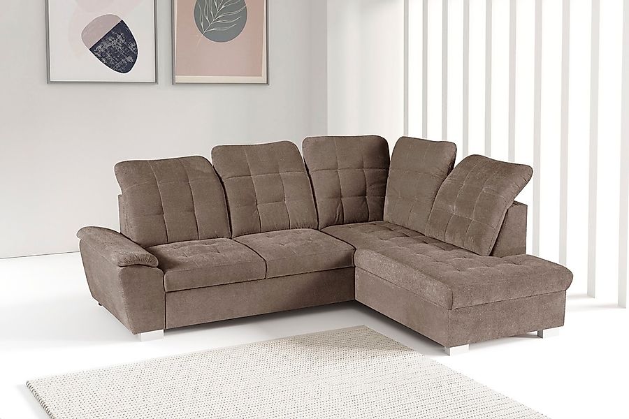 WERK2 Ecksofa "Brindisi, Multifunktion, bequem & komfortabel, Breite 263cm, günstig online kaufen