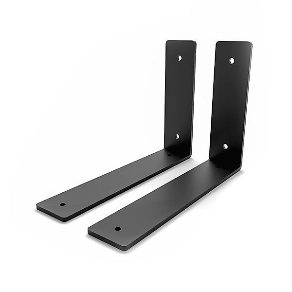 HEVVA Regalwinkel FREIBERG 20 cm Tief 2er Set Schwarz günstig online kaufen