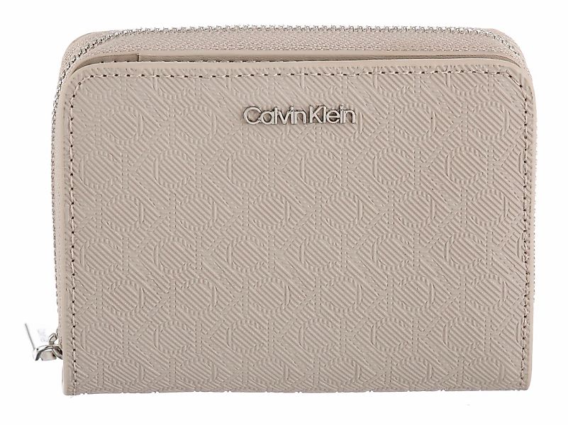 Calvin Klein Geldbörse "CK MUST AOP MD ZIP AROUND W FLAP" Damen Geldbeutel, günstig online kaufen