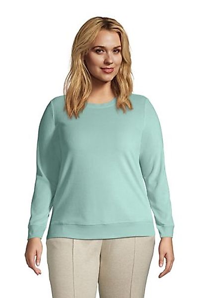 Sweatshirt aus Velours in großen Größen, Damen, Größe: 48-50 Plusgrößen, Gr günstig online kaufen
