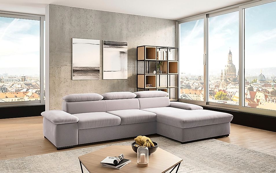 sit&more Ecksofa »Alcudia L-Form«, wahlweise mit Bettfunktion günstig online kaufen