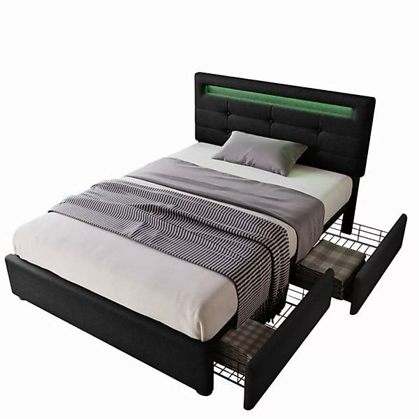 MODFU Polsterbett Polsterbett Einzelbett Doppelbett Bett Funktionsbett mit günstig online kaufen