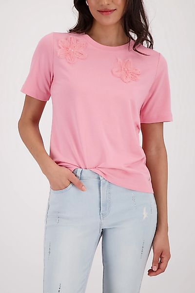 Monari T-Shirt "Shirt 3D Blume" Regular fit mit 3D-Blumen günstig online kaufen