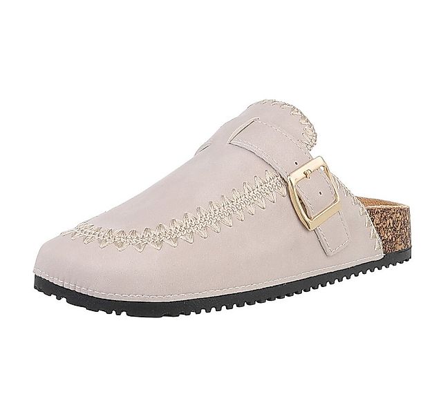 Ital-Design Damen Mules Freizeit Pantolette (88930354) Flach Pantoletten in günstig online kaufen