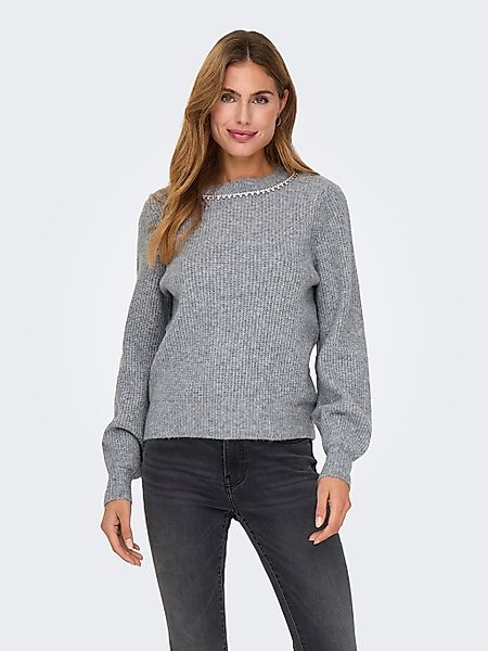 ONLY Rundhalspullover ONLGAIDA LIFE LS EMB günstig online kaufen