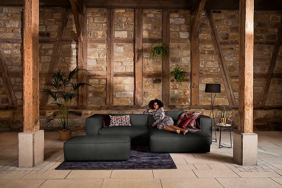 W.SCHILLIG Ecksofa "around-the-block", (Spar-Set), inklusive Hocker, mit el günstig online kaufen