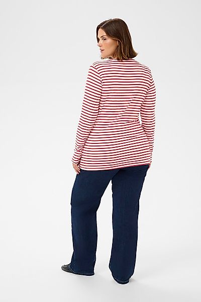 KAFFE Curve Langarmbluse Langarm-Shirt KClia Große günstig online kaufen