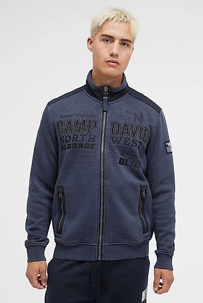 CAMP DAVID Sweatjacke mit Reißverschlusstaschen günstig online kaufen