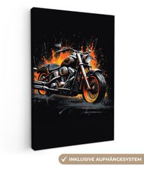 OneMillionCanvasses® Leinwandbild Motorrad - Fahrrad - günstig online kaufen