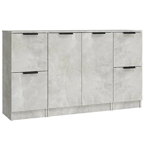 vidaXL Sideboards 3 Stk Betongrau Holzwerkstoff 3115847 günstig online kaufen