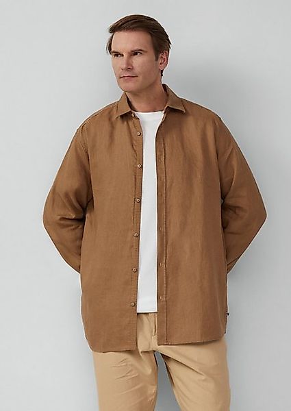 s.Oliver Langarmhemd Regular Fit: Hemd aus Leinen mit Button-Down-Kragen günstig online kaufen