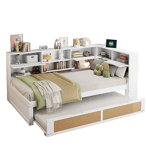 PHOEBE CAT Stauraumbett Multifunktionales Schlafsofa Daybett Tagesbett Kind günstig online kaufen