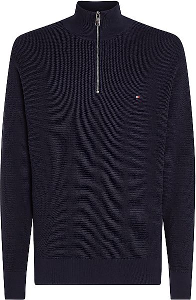 Tommy Hilfiger Racking Half-Zip Structure Navy - Größe M günstig online kaufen
