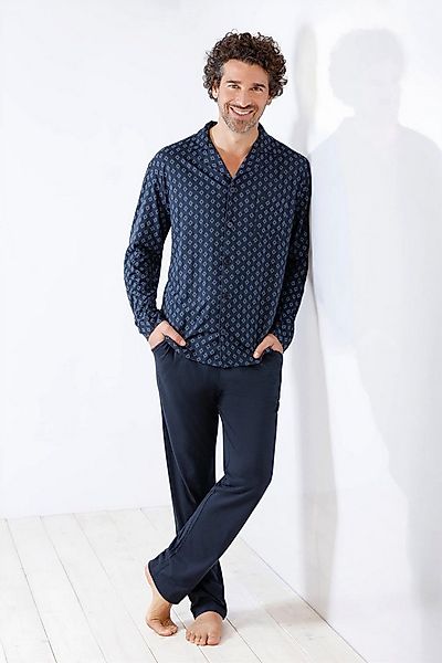 Hajo Schlafanzug Herren Schlafanzug Pyjama Premium Cotton/TencelTM (Modal) günstig online kaufen