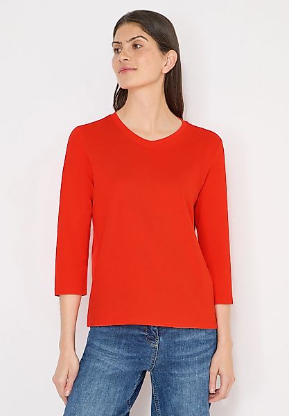 Cecil Langarmshirt aus reiner Baumwolle günstig online kaufen