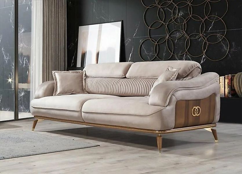 JVmoebel Sofa Wohnzimmer Möbel Dreisitzer Sofa Polster Möbel Modern Designe günstig online kaufen
