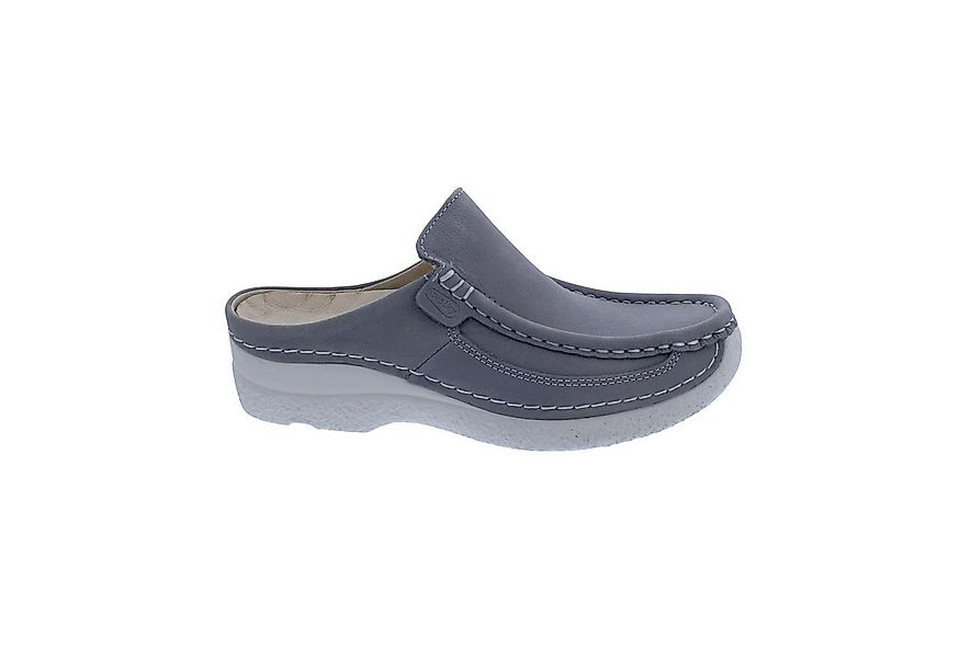 WOLKY Wolky Clog Roll Slide 0620211-206, Nubukleder,Hellgrau, Fußbett zum W günstig online kaufen