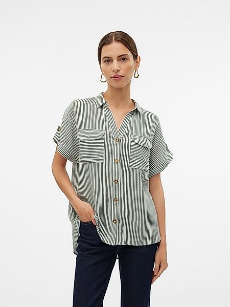Vero Moda Kurzarmbluse VMBUMPY S/S SHIRT WVN GA NOOS Viskose, regular fit günstig online kaufen