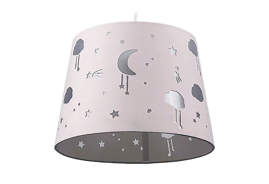 relaxdays Hängeleuchte Hängelampe Kinderzimmer Abendhimmel, Rosa günstig online kaufen