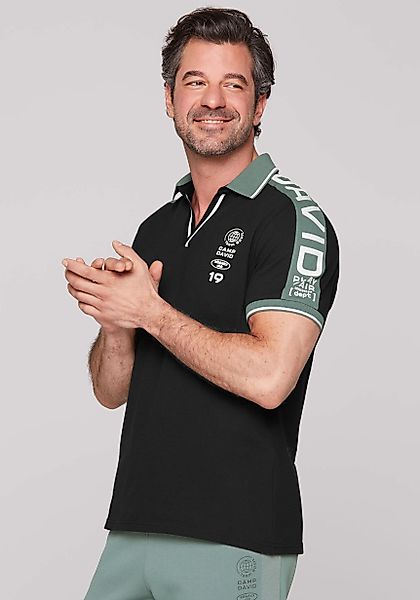 CAMP DAVID Poloshirt mit Logodrucken günstig online kaufen