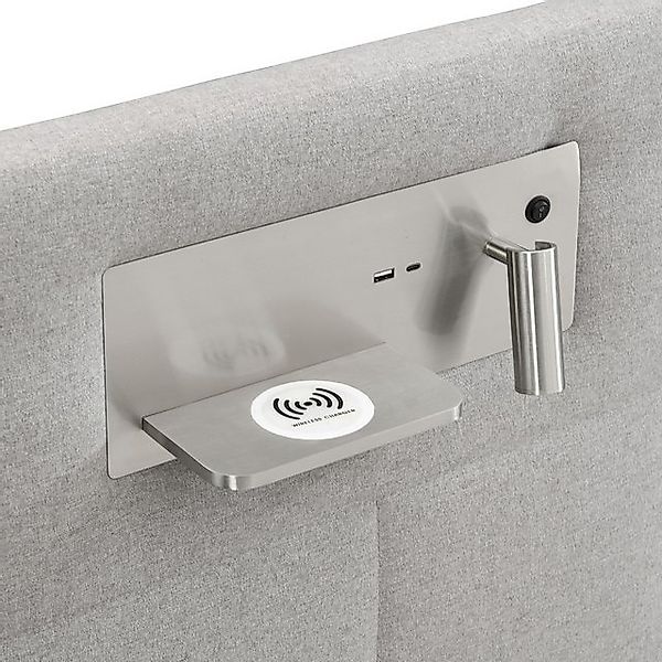 STILVORA Polsterbett 180x200 Bettgestelle Stauraumbett mit USB port und Lam günstig online kaufen