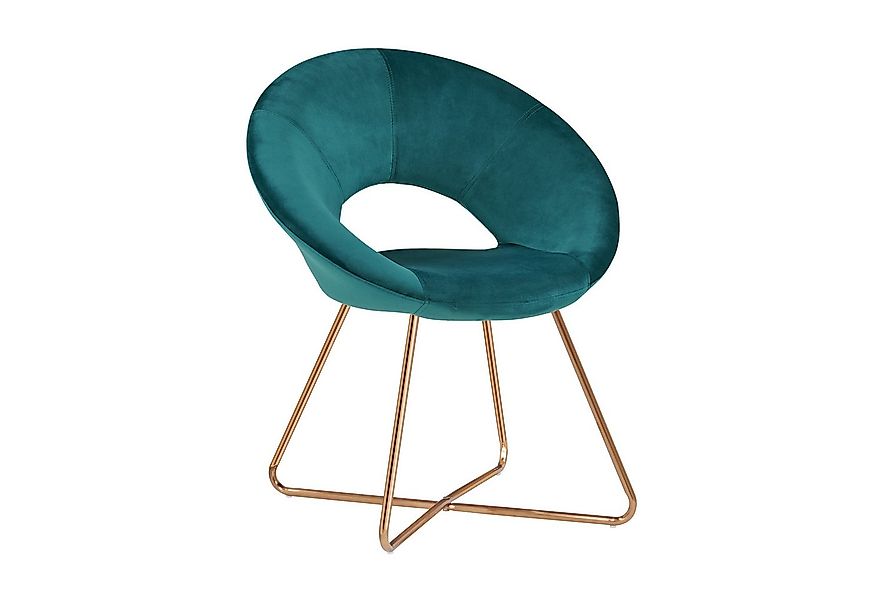 Duhome Loungesessel (439D), Esszimmerstuhl Wohnzimmerstuhl, Samt Polsterstu günstig online kaufen