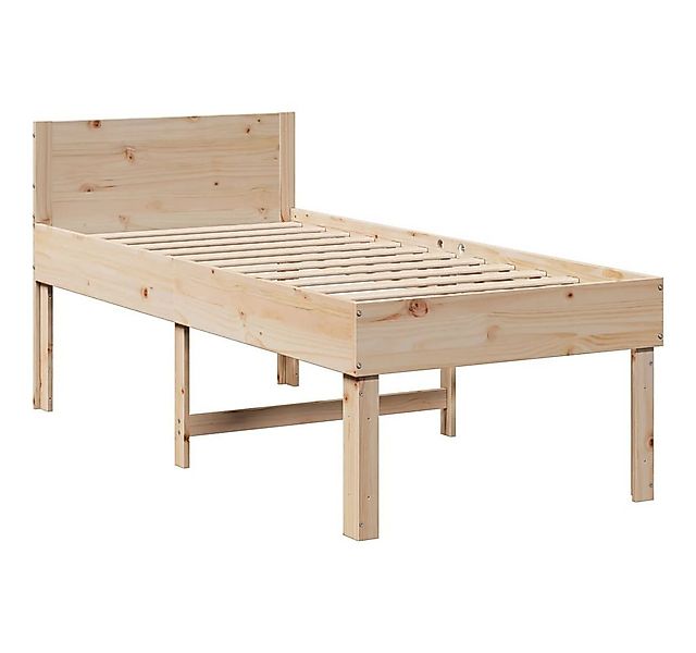 vidaXL Bett Massivholzbett ohne Matratze 75x190 cm Kiefernholz günstig online kaufen