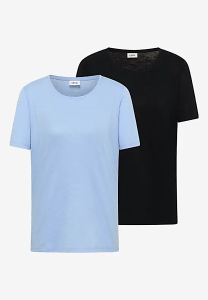 Basic T-Shirt mit Rundhals im 2er-Pack günstig online kaufen