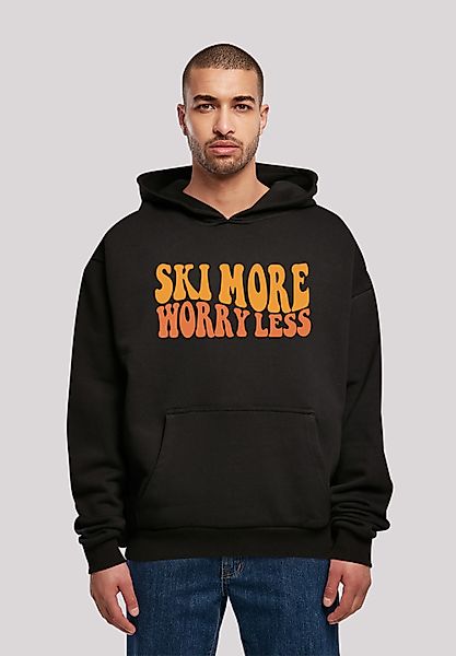 F4NT4STIC Kapuzenpullover Ski More Worry Less Premium Qualität günstig online kaufen