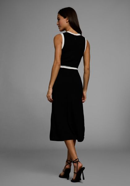 HECHTER PARIS Strickkleid Ohne Taschen mit Kontrastdetails günstig online kaufen