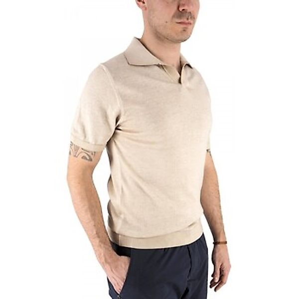 Devid Label  T-Shirts & Poloshirts Alassio Sand Strickpolo günstig online kaufen