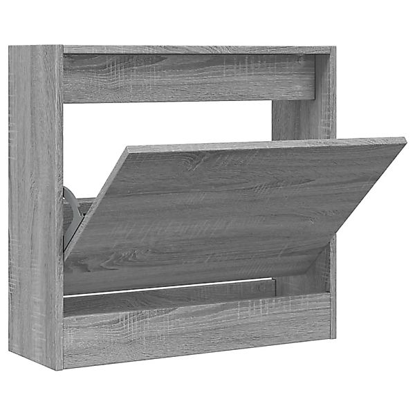 vidaXL Schuhregal Grau Sonoma 60x21x57 cm Holzwerkstoff 839887 günstig online kaufen