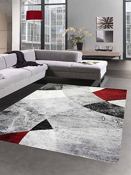 Carpetia Teppich Wohnzimmer Teppich mit marmorierten günstig online kaufen