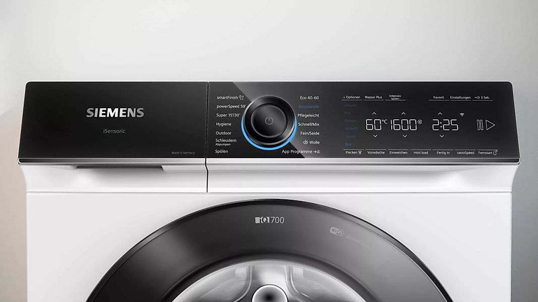 SIEMENS Waschmaschine »WG56B2040«, iQ700, WG56B2040, 10 kg, 1600 U/min günstig online kaufen