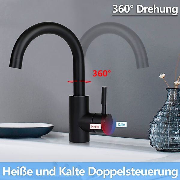 Nettlife Küchenarmatur Wasserhahn Bad Waschtischarmatur Hochdruck günstig online kaufen