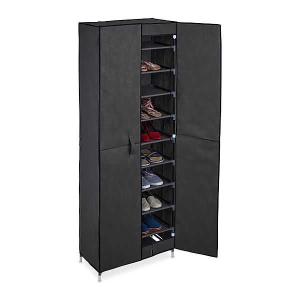 relaxdays Stoffschrank Schuhschrank Stoff 30 Paar günstig online kaufen