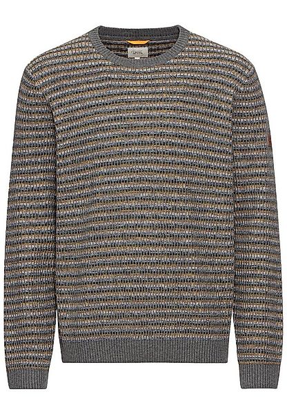 camel active Strickpullover Mouline Strickpullover im Streifenmuster günstig online kaufen