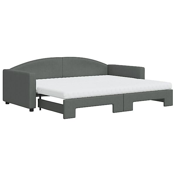 vidaXL Bett Tagesbett Ausziehbar mit Matratzen günstig online kaufen