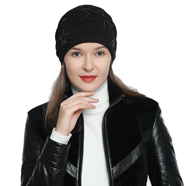 DonDon Beanie Damen Slouch mit Print günstig online kaufen