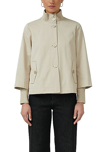 s.Oliver BLACK LABEL Kurzjacke mit Stehkragen und Knopfleise günstig online kaufen