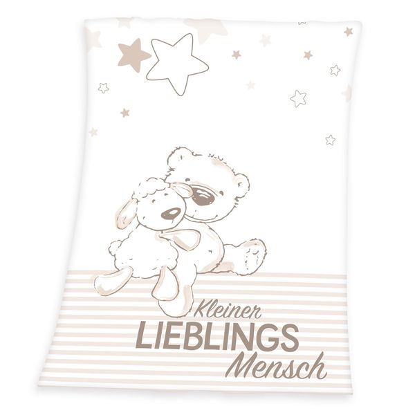 Babydecke Kleiner Lieblingsmensch, Herding, mit Teddy günstig online kaufen