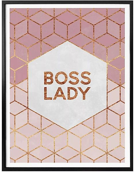 Wall-Art Poster "Boss Lady geometrische Deko", Personen, (1 St.) günstig online kaufen