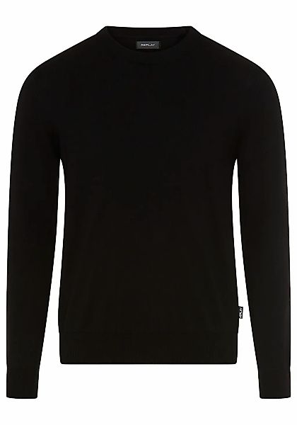 Replay Strickpullover mit Kaschmir-Anteil, Rundhals günstig online kaufen