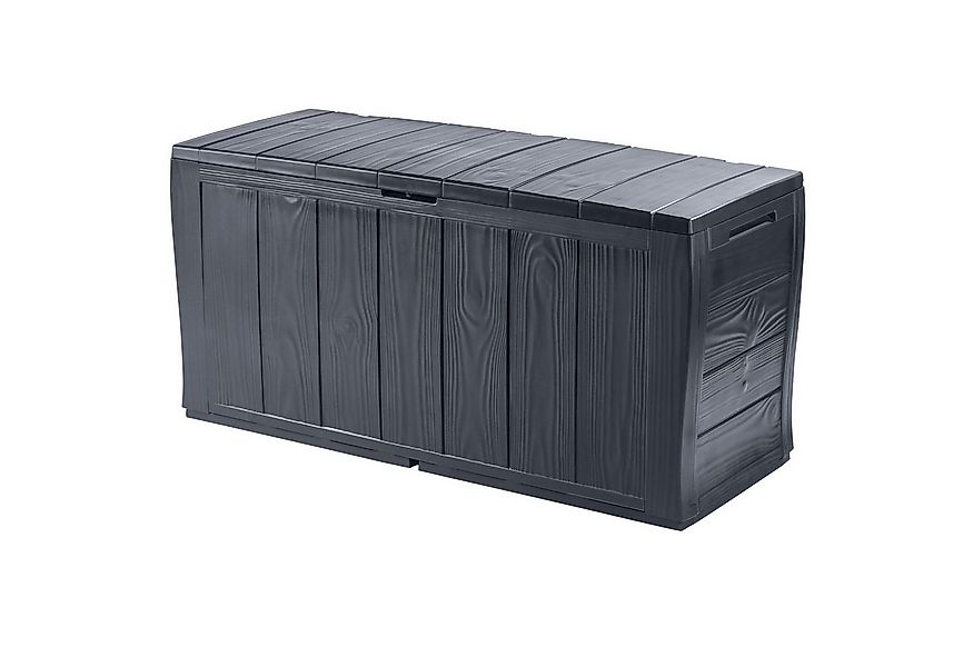 Keter Gartenbox "Sherwood" 270L Graphit Holzoptik UV-& witterungsbeständig, günstig online kaufen