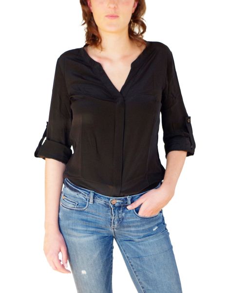 Posh Gear Seidenbluse Damen Bluse Camicetta günstig online kaufen
