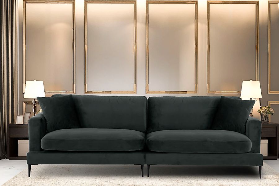 Leonique Big-Sofa "Cozy elegantes Designsofa, Maße B/T/H: 252/97/80 cm", mi günstig online kaufen